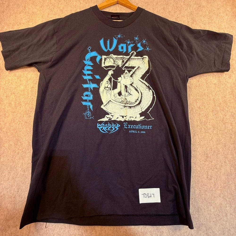 Vintage 1991 Guitar Wars 3 Shirt Xl Screen Best Wretched Excess Executioner